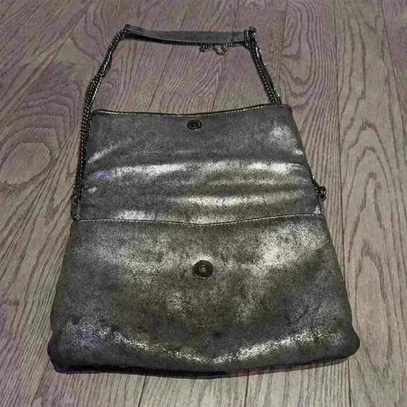 BCBGeneration by Max Azria Metallic Chain Cross Body Purse - Picture 6 of 12